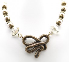 Water Pearl Snake Necklace 